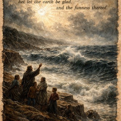 “Let the heavens rejoice, and let the earth be glad; let the sea roar, and the fulness thereof.” (Psalms 96:11, KJV)
