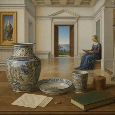 still life with everyday objects — Urbino Art Style