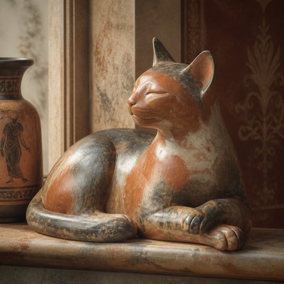 a cat lounging in a sunlit window