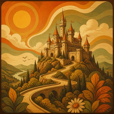 majestic castle on a hilltop