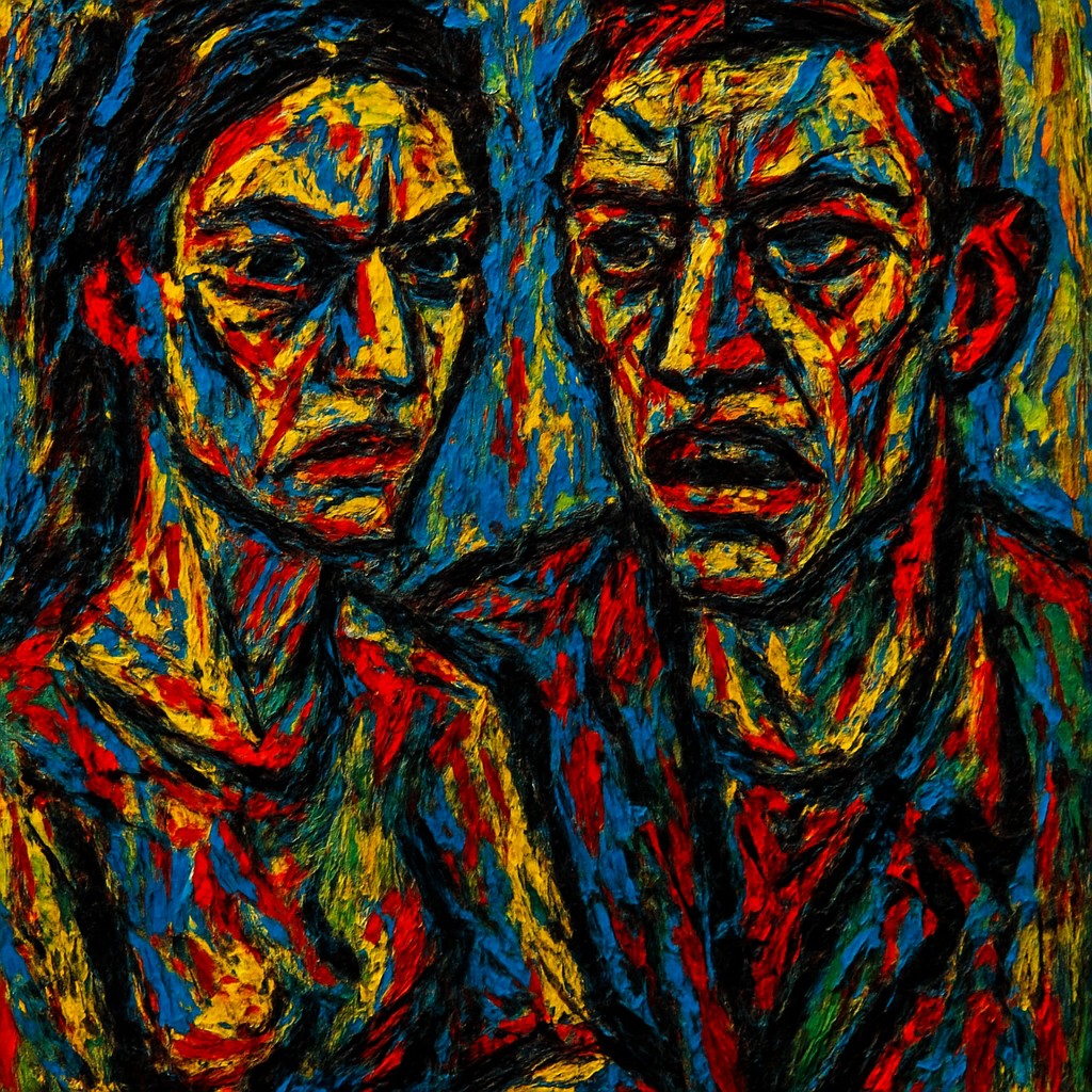 portrait of two people together