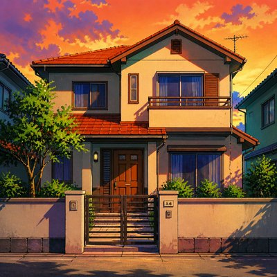 house with front view