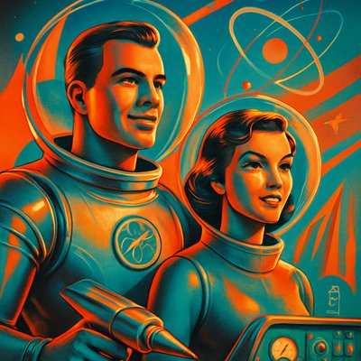 portrait of two people together