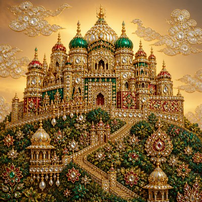 majestic castle on a hilltop