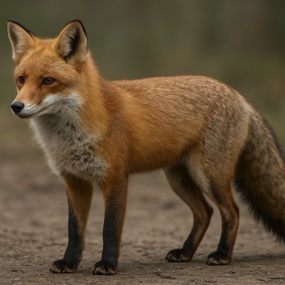 animal standing in natural pose