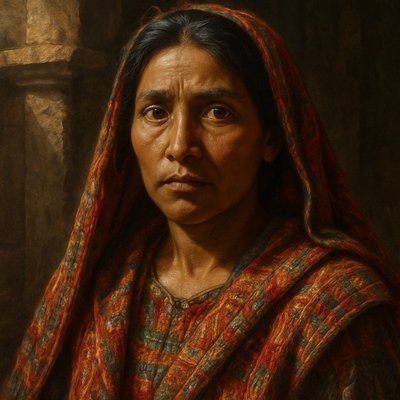 Dramatic Ethnographic Oil Painting 1