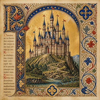 majestic castle on a hilltop