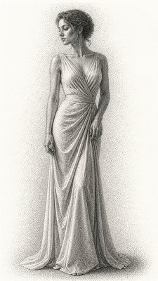 full-length portrait of an elegant figure