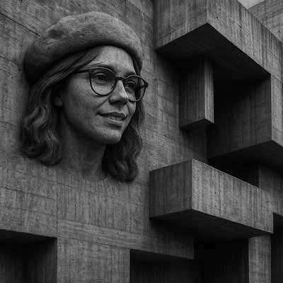 Brutalist Architecture Art Style Transfer Example