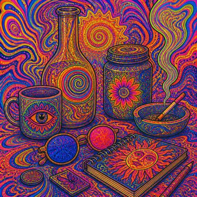 still life with everyday objects