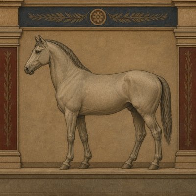 animal standing in natural pose — Neoclassicism Art Style