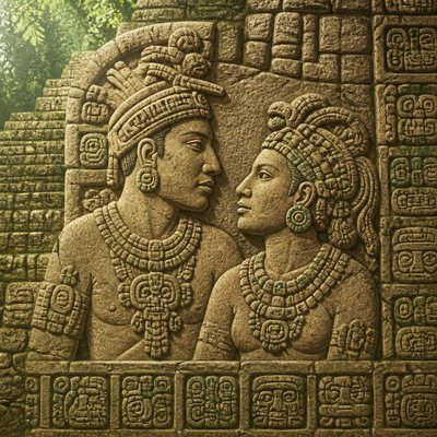 portrait of two people together