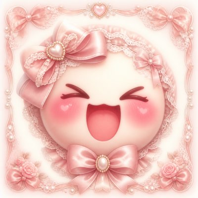 an exaggerated laughing face of an original round mascot character, bold and readable at small size, plain background, no text