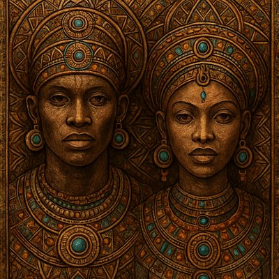 portrait of two people together