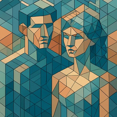 portrait of two people together