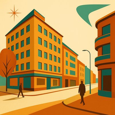 Mid-Century Modern Furniture Art Style Transfer Example