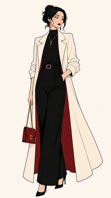 full-length portrait of an elegant figure