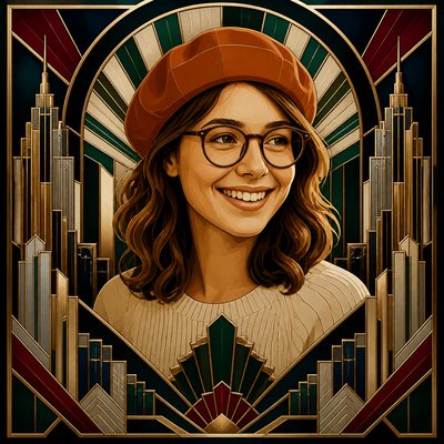 Art Deco Architecture Art Style Transfer Example