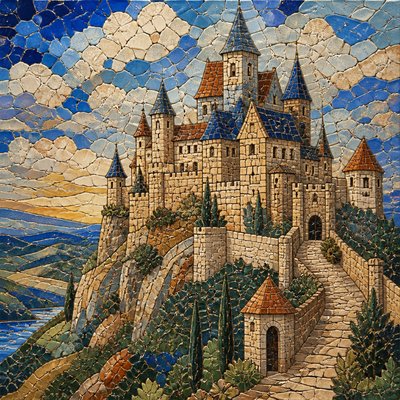 majestic castle on a hilltop