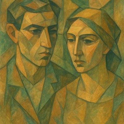 portrait of two people together