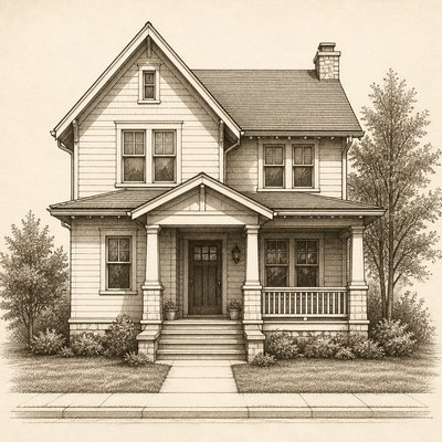 house with front view