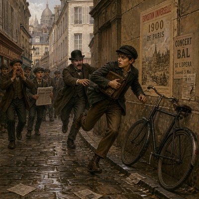 bicyle resting against a wall — Narrative Art Style