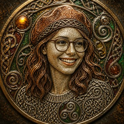 Celtic Jewelry Design Style Transfer Example