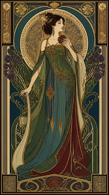 full-length portrait of an elegant figure