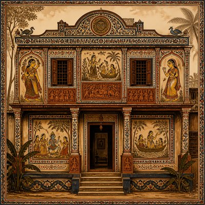 house with front view — Bengal Art Style