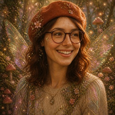 Fairycore Aesthetic Style Transfer Example