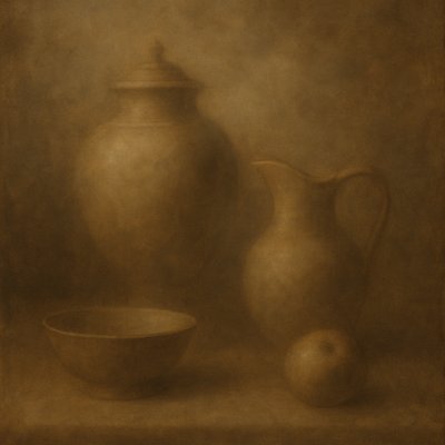 still life with everyday objects