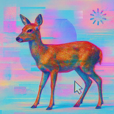 animal standing in natural pose