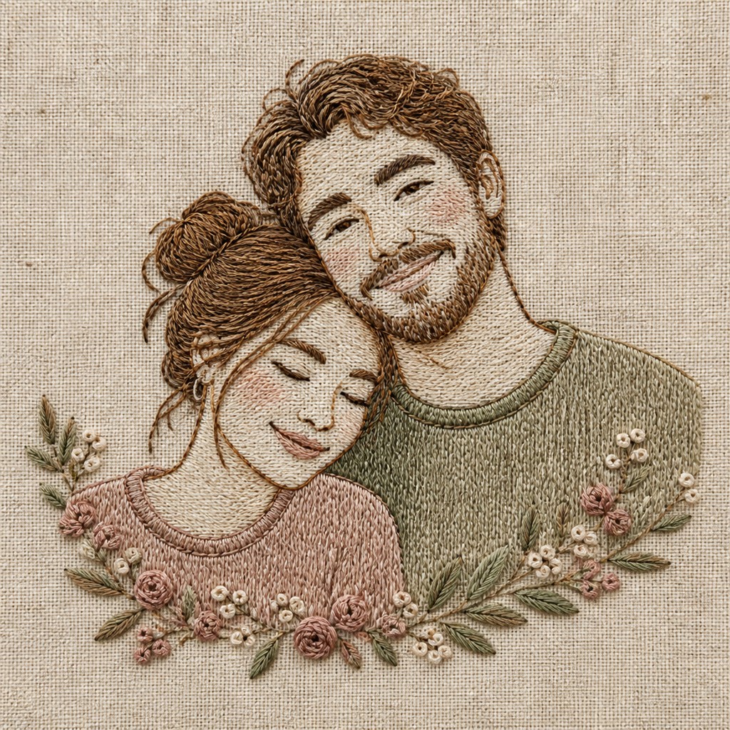 portrait of two people together