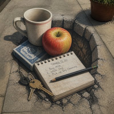still life with everyday objects