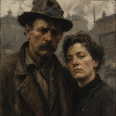 portrait of two people together