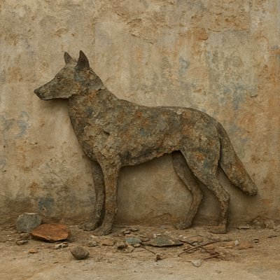 animal standing in natural pose