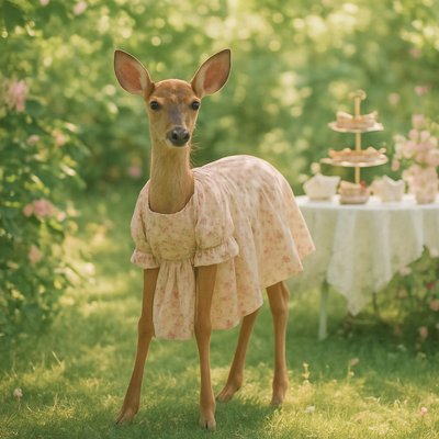 animal standing in natural pose