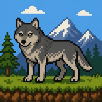 animal standing in natural pose