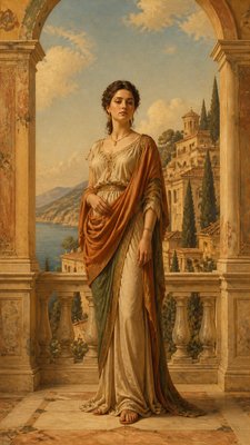 full-length portrait of an elegant figure