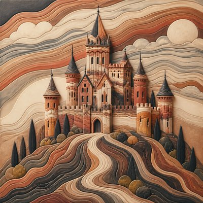 majestic castle on a hilltop