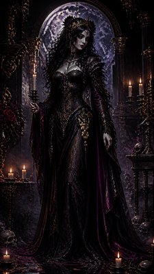 full-length portrait of an elegant figure