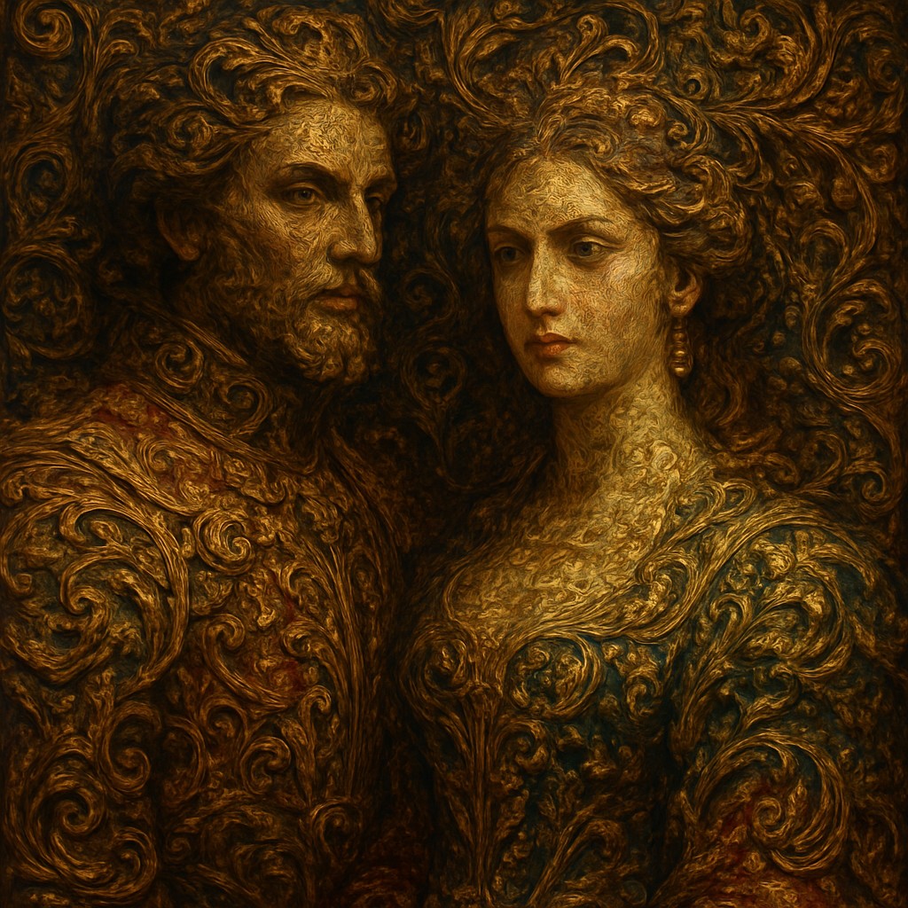 portrait of two people together