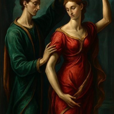 portrait of two people together