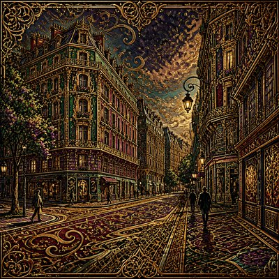 Victorian Architecture Art Style Transfer Example