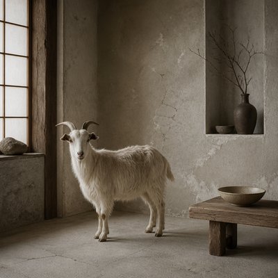 animal standing in natural pose
