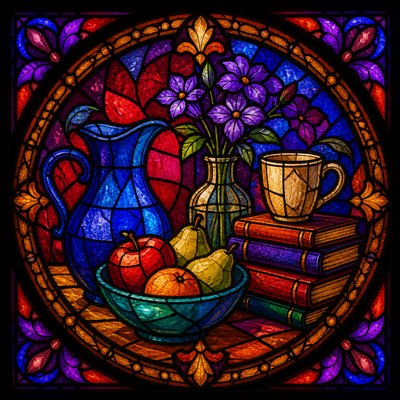 still life with everyday objects