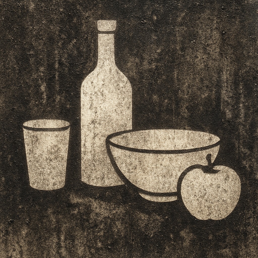 still life with everyday objects