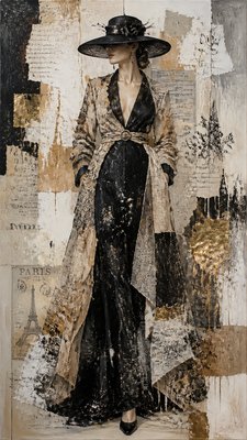 full-length portrait of an elegant figure