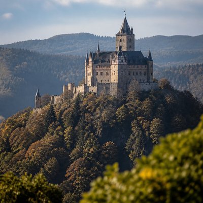 majestic castle on a hilltop