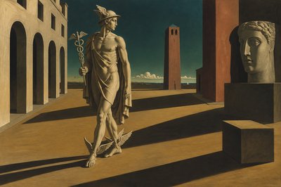 Mercury with winged feet